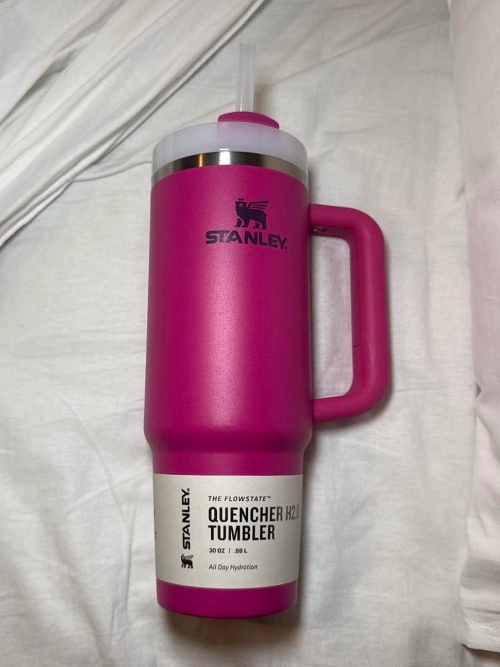 Stanley Pink Quencher H2.0 Tumbler with Handle - 30 oz
